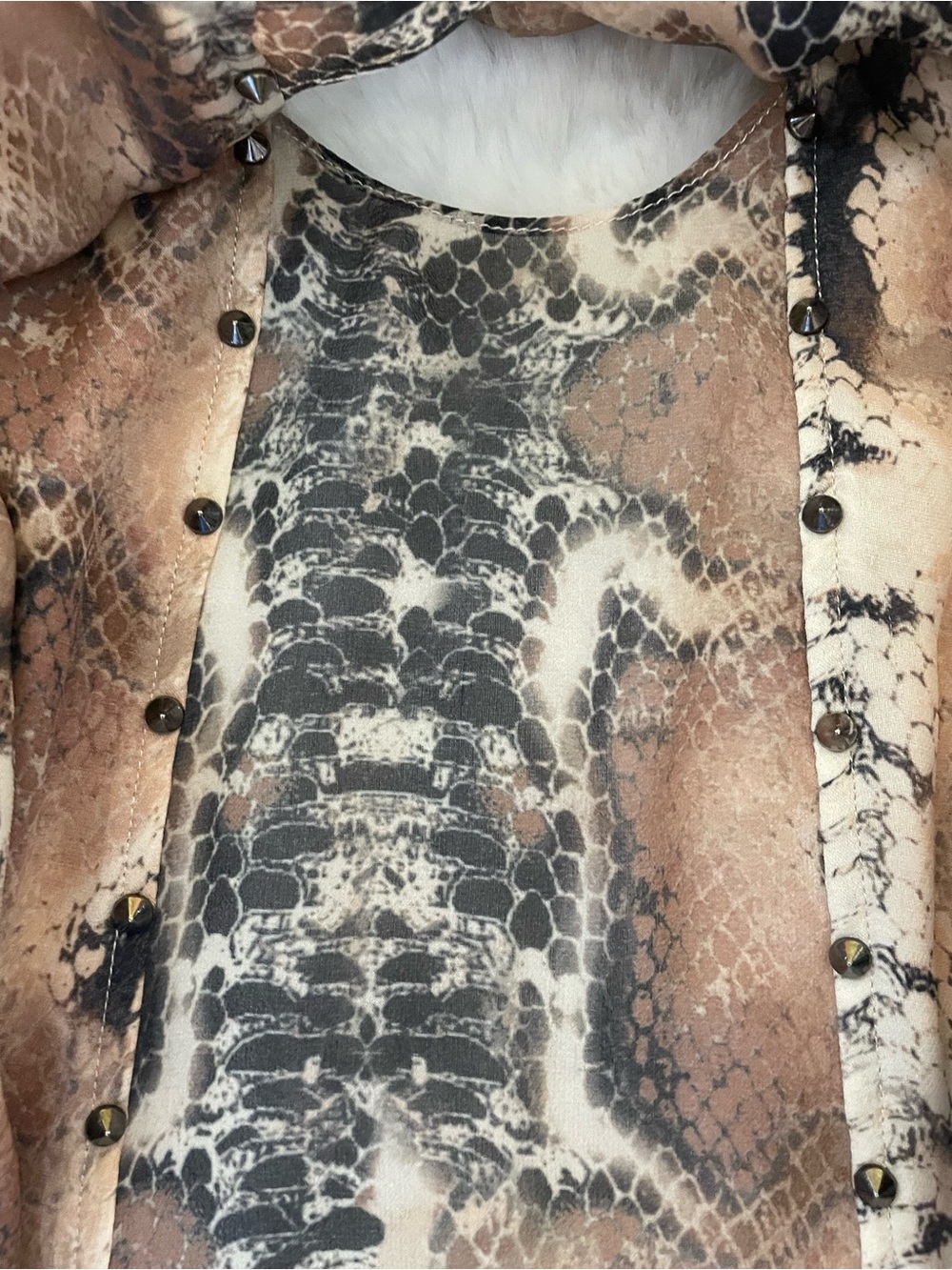 Haute Hippie Snake Print Blouse - Picture 11 of 14